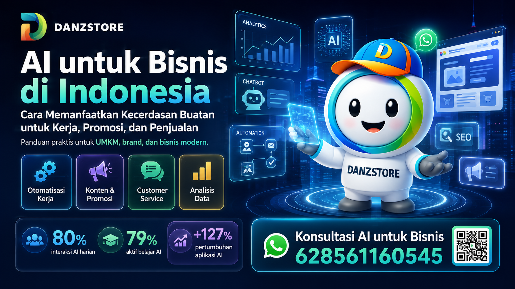 AI untuk Bisnis di Indonesia: Cara Memanfaatkan Kecerdasan Buatan untuk Kerja, Promosi, dan Penjualan
