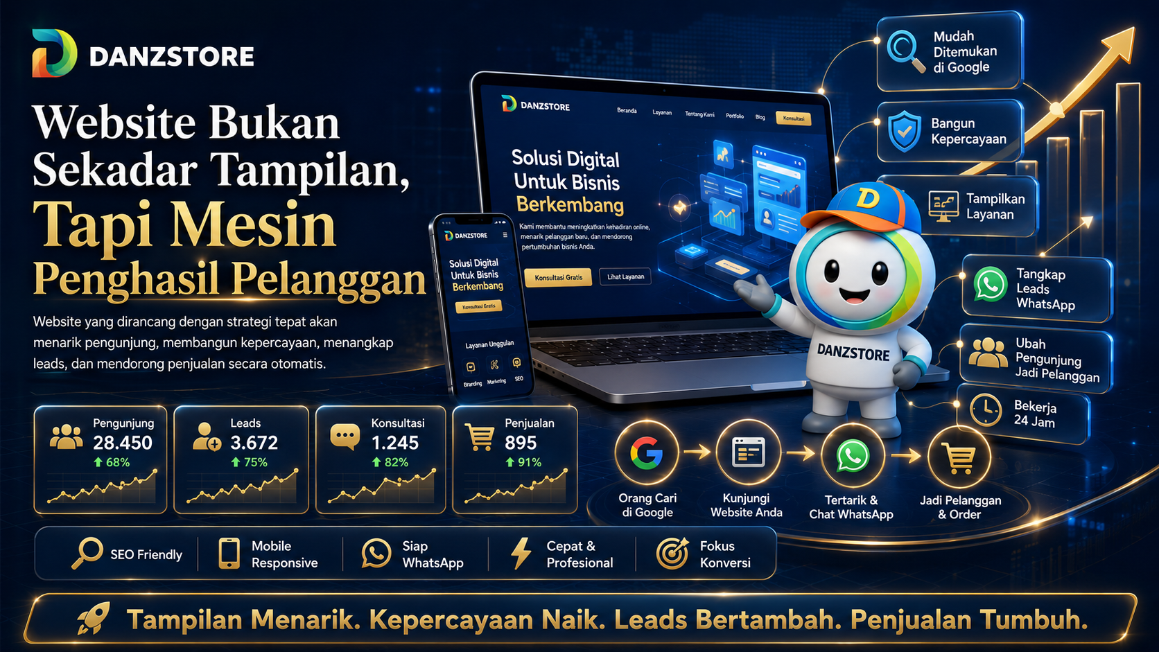 Danzstore: Partner Digital untuk Website, SEO, Branding, dan AI Automation